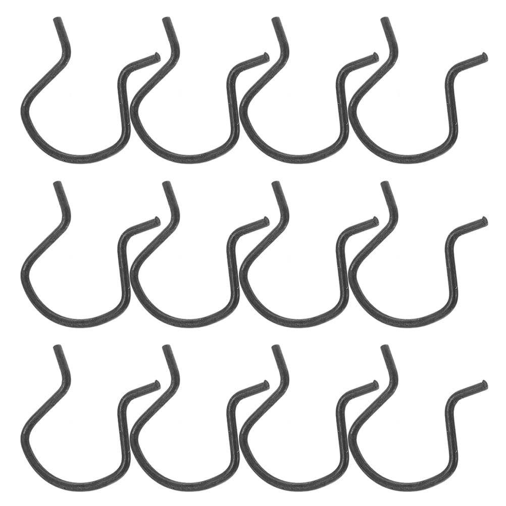 OUNONA 15 Pcs Car Door Panel Clips Bumper LED Tail Light License Plate Lights Grey