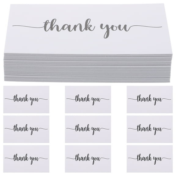 OUNONA 150-Pack Multi-Function Thank You Cards with Elegant Coated Paper for Weddings, Birthdays, Business, and Special Occasions