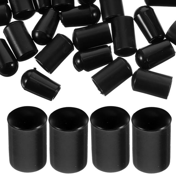 CATIEBYE 150pcs Screw End Caps Black PVC For Screws