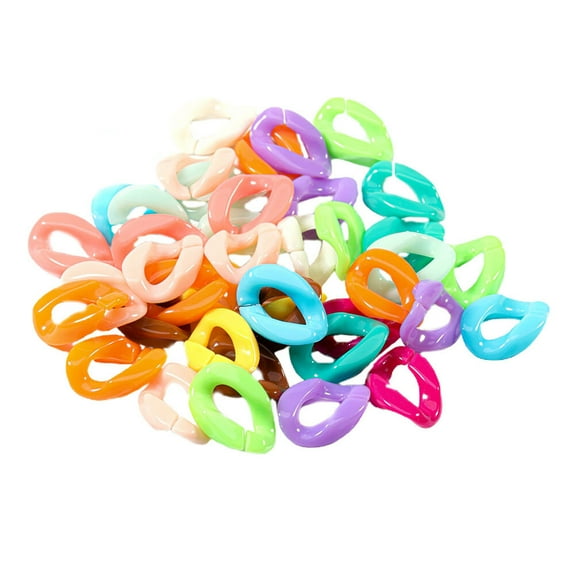 OUNONA  150 Pcs Colorful Hair Clips Chain for Crafts Jewelry Making Chains Hook The Child