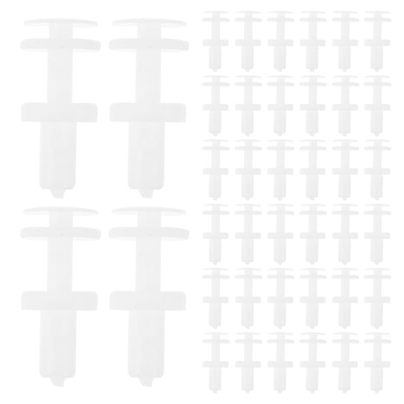 OUNONA 150Pcs White Car Dashboard Panel Fasteners Plastic Push Rivets Non Slip Retainer Clips for Home DIY