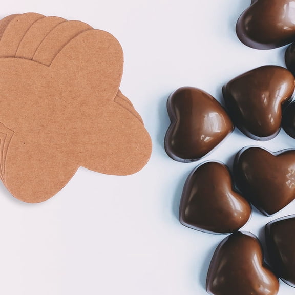 OUNONA 150Pcs Chocolate Paper Liners Brown Lightweight Decorative Truffle Cups for Party and Wedding