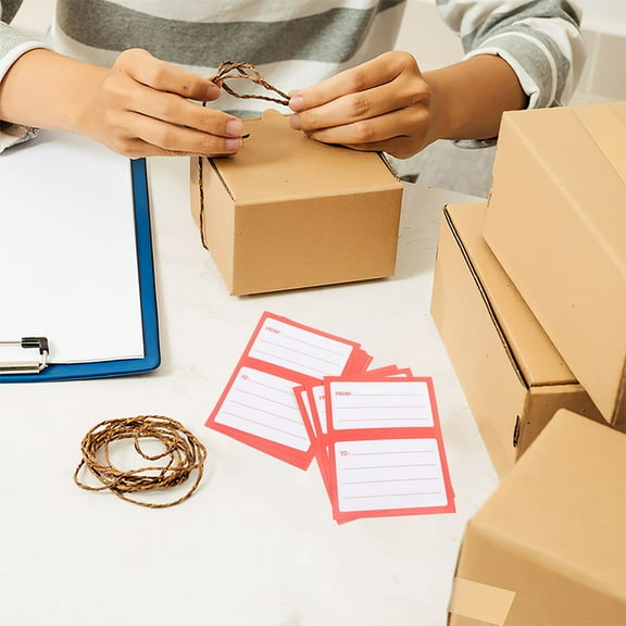 OUNONA 150pcs Self Adhesive Mailing Labels For Envelopes Mailing Bags Blank Address Labels For Writing Shipping Label Stickers