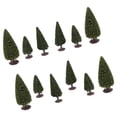 thumbnail image 1 of OUNONA 15Pcs 6/ 8/ 10 Christmas Tree, Miniature Pine Trees with Wood Base for Miniature Scenes Christmas Decoration DIY Crafts, 1 of 7