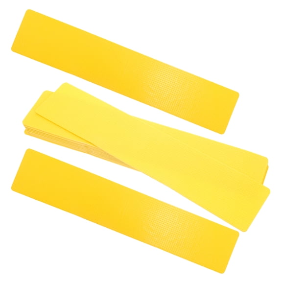 OUNONA 15-Piece Yellow Court Line Boundary Markers with Smooth for Easy Outdoor Installation and Use