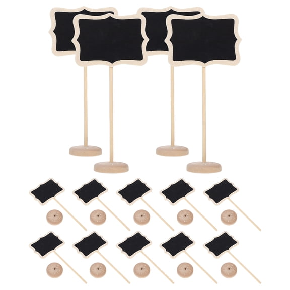 OUNONA 15Pcs Decorative Message Board In Multi Wood For Message Board At Weddings