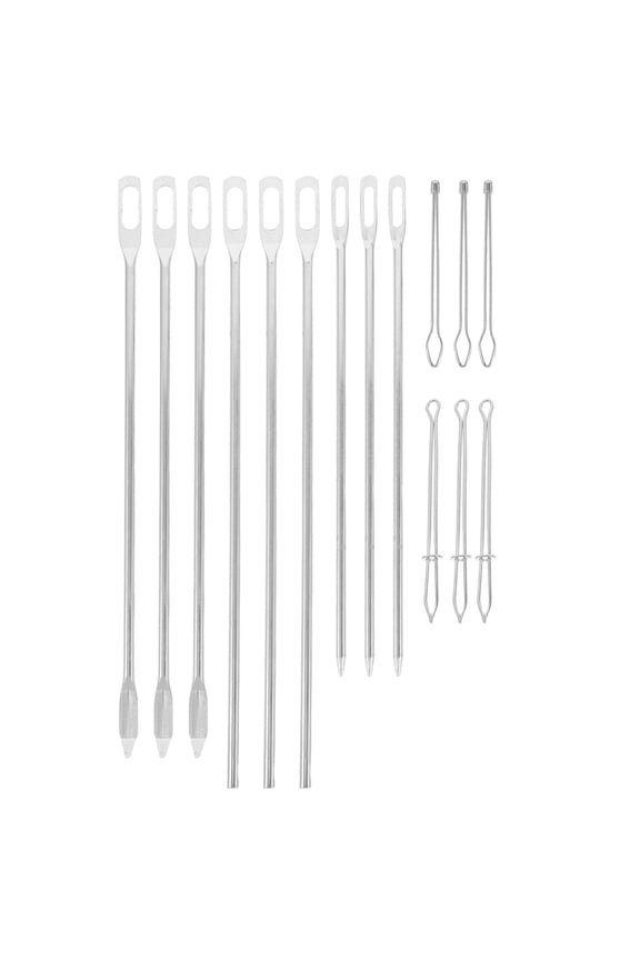 15-Piece Metal Drawstring Threader Set for Hoodies, Pants, Elastic Band Replacement & Sewing Accessories Kit