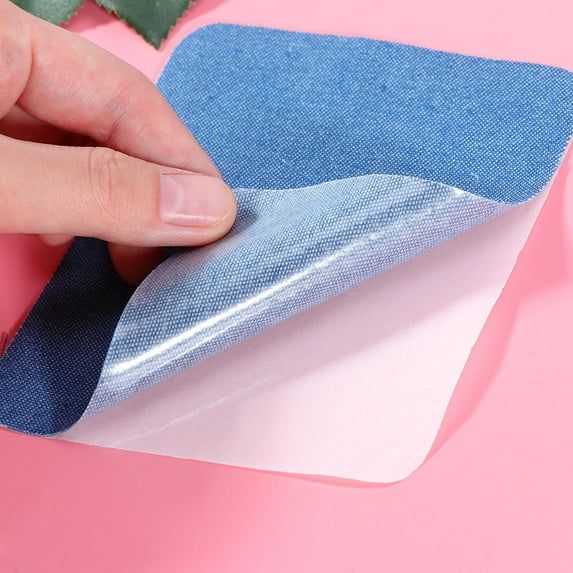 OUNONA 15Pcs Iron on Knee Patches with Assorted Colors Easy Fabric Application