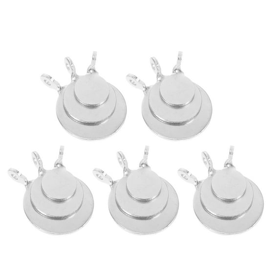 OUNONA 15Pcs Steel Plate Targets Made from Durable Stainless Steel for Outdoor Shooting Practice