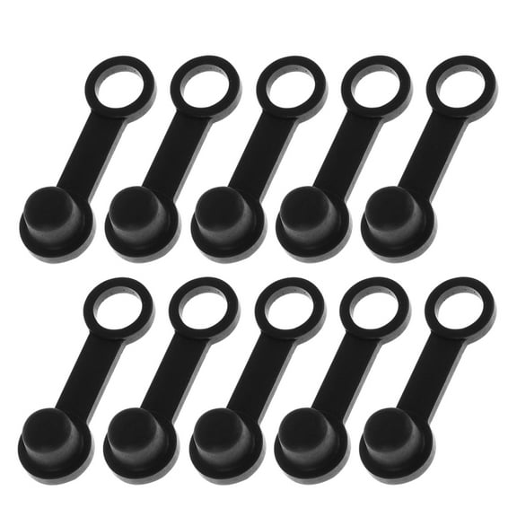 OUNONA 15pcs Black Rubber Brake Bleeder Screw Caps for Motorcycle Car Disc Brake Valve Dust Protection Covers