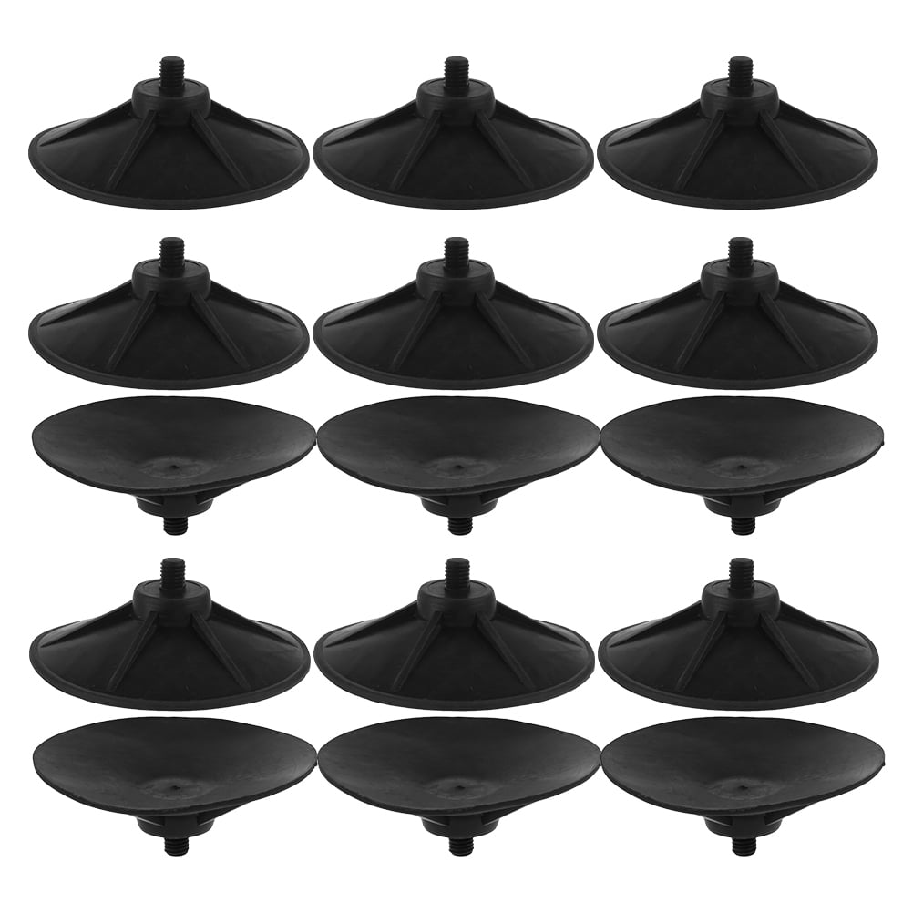 FOLOYORI Home Fitness Suction Cup Sandbag Punching Bag Suction Cup Black 16PCS
