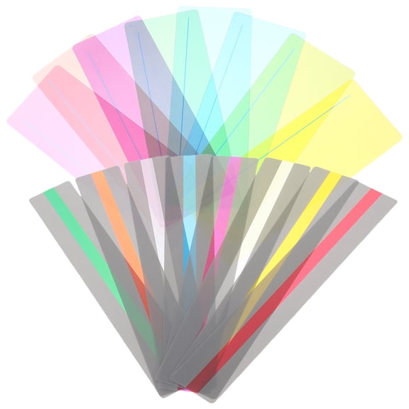 16pcs Colored Reading Tracking Strips Bookmarks Student Highlight Strips overlays for Reading