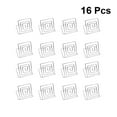 thumbnail image 1 of Square Memo Holder Wire Table Number Stand for Wedding Banquet Decoration Silver 16 Pcs, 1 of 8
