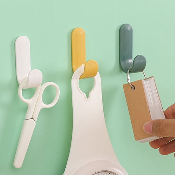 OUNONA  16 Pcs Wall Mount Clothes Hook Funny Hooks Small Adhesive Strong