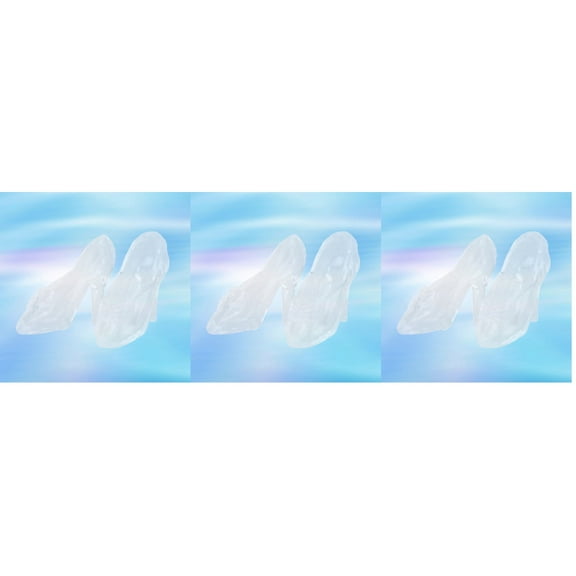 OUNONA 18 pcs  Transparent Mini Slipper High Heel Shoe Party Decoration for Weddings Birthday Party Table Serving Cosplay Party