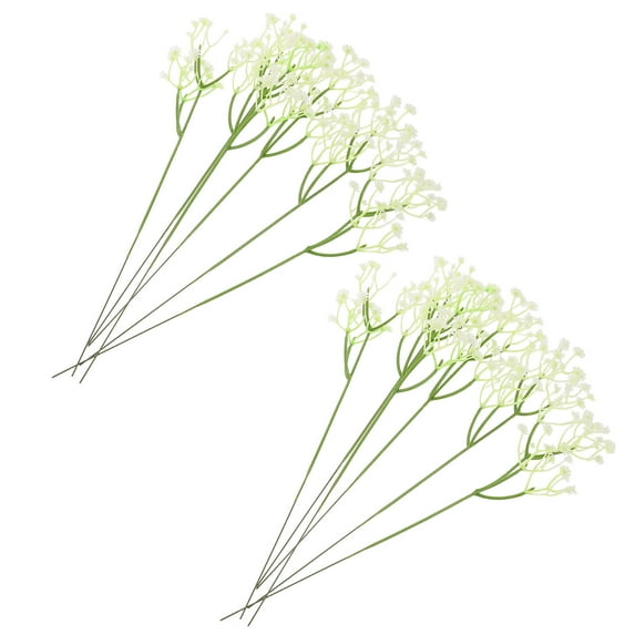OUNONA 18-Piece Realistic Artificial Gypsophila Flower Bouquet for Reptile Terrariums and Home Decor