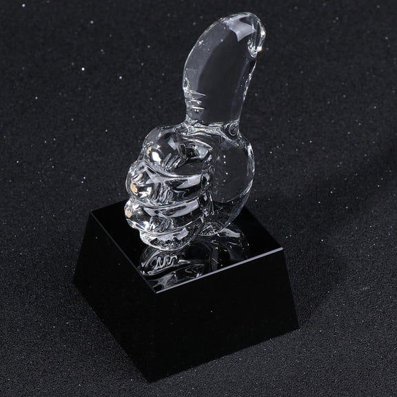 DRAFIDEEP Transparent Crystal Prize Trophy for Award Ceremonies and Sports