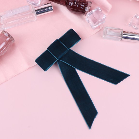 OUNONA 1Pc Large Bowknot Barrette Hair Pins Dark Hair Accessories