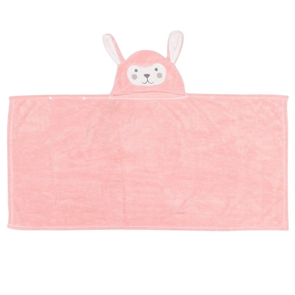 OUNONA 1PC Hooded Bath Towels for Kids Coral Fleece Keeps Warm
