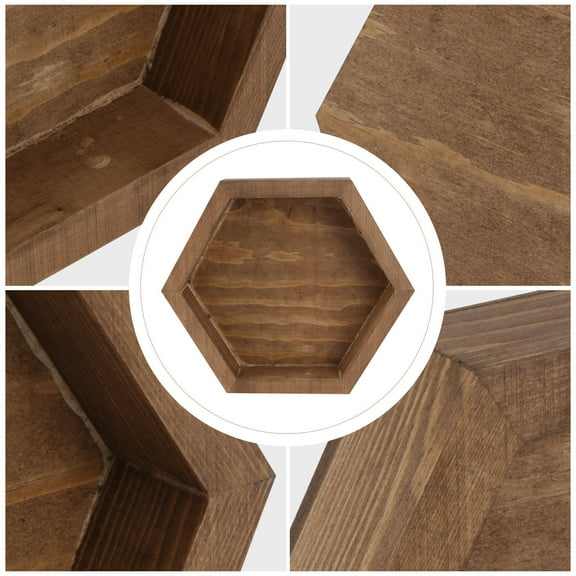 OUNONA Cake Stand Charcuterie Board Retro Tray Light Coffee Wood 1Pcs