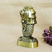 OUNONA Bronze Alloy Statue Home Decor Sculpture for Homeowners, Unique Artistic Figurine for Living Room or Office