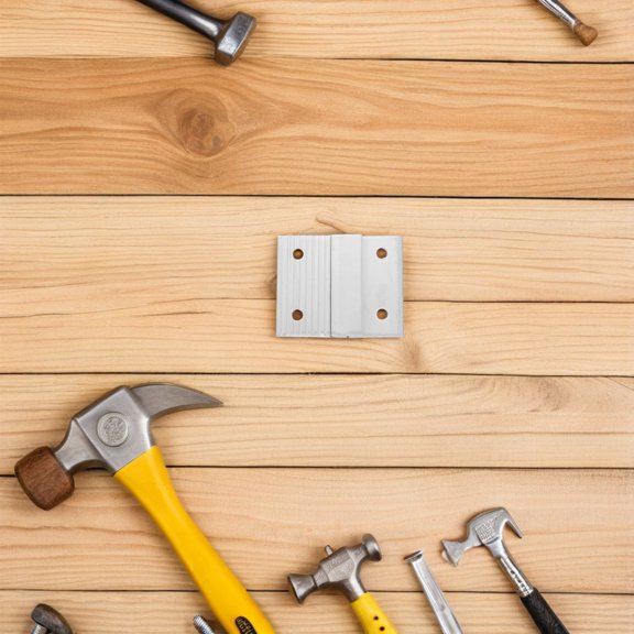 OUNONA 1Pair Space Saving Aluminum Picture Frame Brackets for Wall Mounted Storage