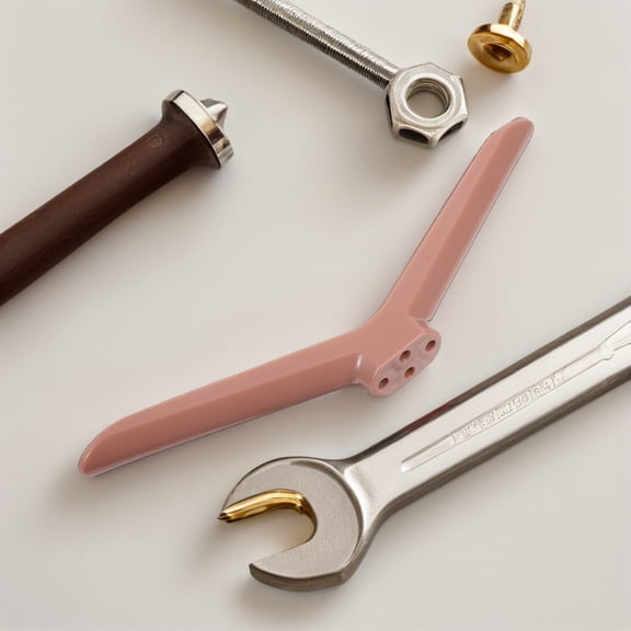 OUNONA 1Pair Modern Rose Stand Legs Universal Base with Cable Management for Home