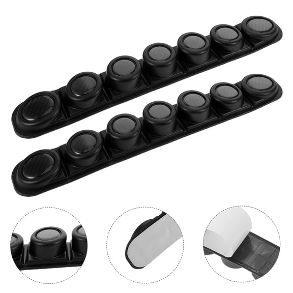 OUNONA  Black Tpu Plastic Carbon Fiber Car Bumper Protector Guard for Suv Sedan