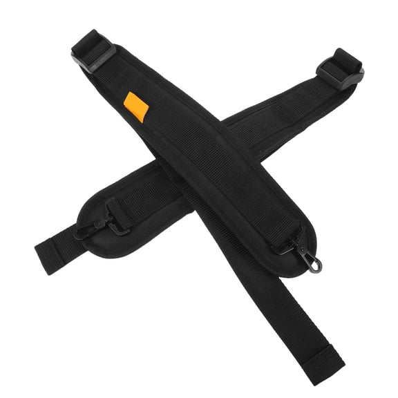 OUNONA 1Pair Black Padded Violin Shoulder Strap Adjustable Universal Case Strap for Secure Carry