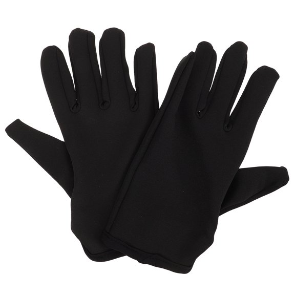 OUNONA 1Pair Black Protective Hair Styling Gloves Heat Resistant Reusable Gloves for Curling Wand and Flat Iron