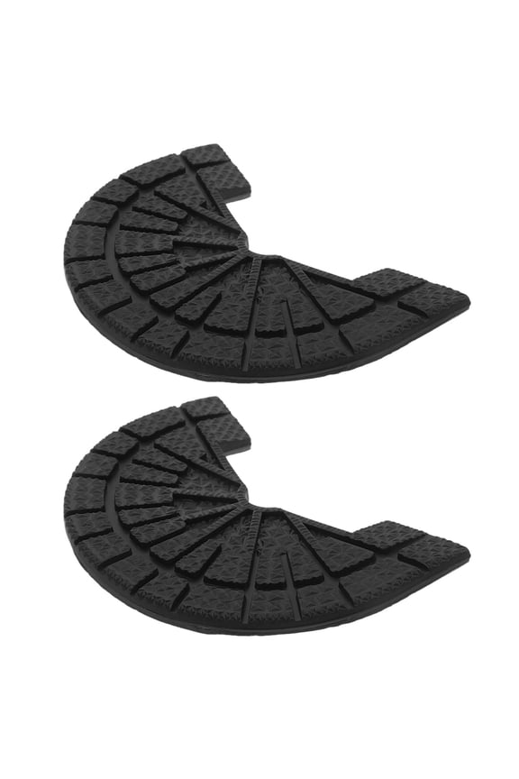 1 Pair Black Rubber Heel Pads Nonslip Shoe Heel Repair Kit Replacement Sole Cushion