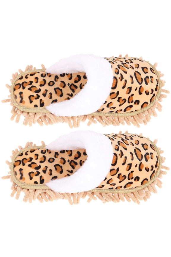 1 Pair Washable Floor Sweeping Slippers with Anti-Skid, Wear-Resistant Sole for Home Cleaning