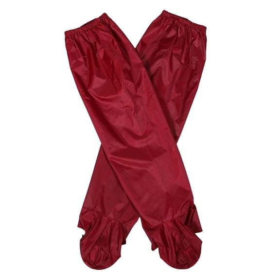 OUNONA 1Pair Motorbike Leg Cover Waterproof with Elastic Fit Durable Red Boot Covers for Outdoor Use