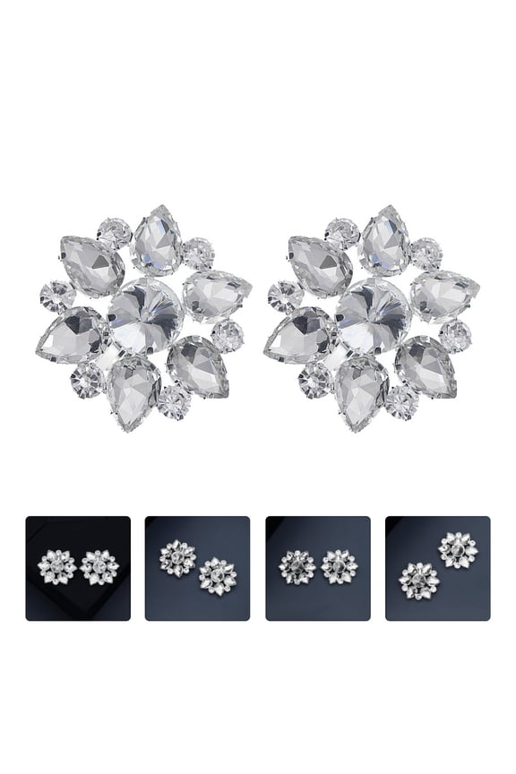 1 Pair Sparkling Rhinestone Shoe Clips for Boots, Sandals & High Heels, Decorative Accessories to Your Footwear