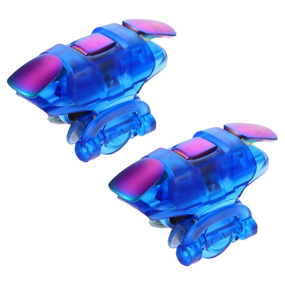 OUNONA 1Pair Portable Blue Metal Mobile Game Controller Trigger Compatible with Most Phones
