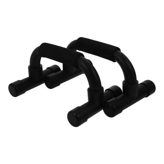 OUNONA 1Pair Pushup Bars Black Plastic Portable Frame for Chest Shoulder and Triceps Workout