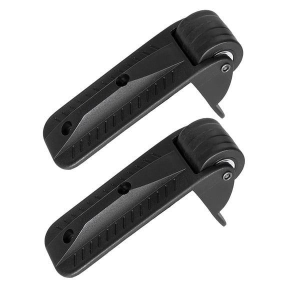 OUNONA 1Pair Side Mount Rigid Caster Wheels Black for Speaker Box Load Bearing and Studio Monitor Use