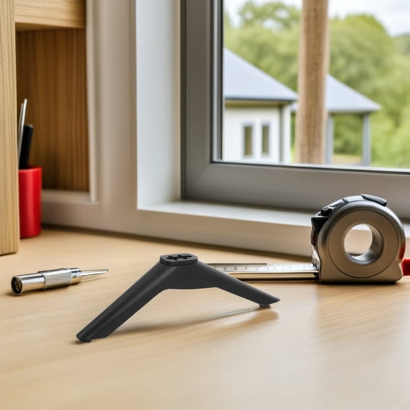 OUNONA 1Pair Stable TV Mounting Stand Bracket with Plastic Pedestal Support for Home Use