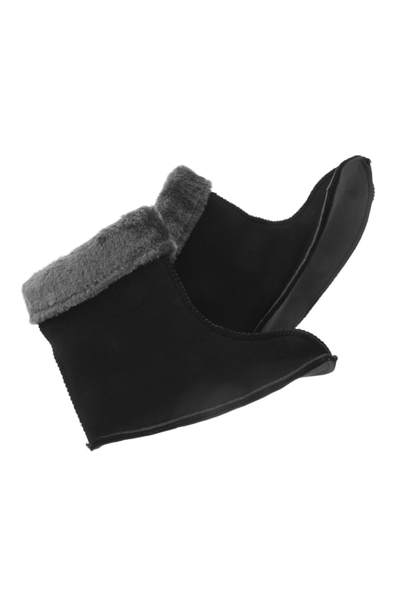 1 Pair Black Thermal Boot Liners with Thick Fleece Inserts for Warmth in Cold Weather Snow Boots and Winter Footwear