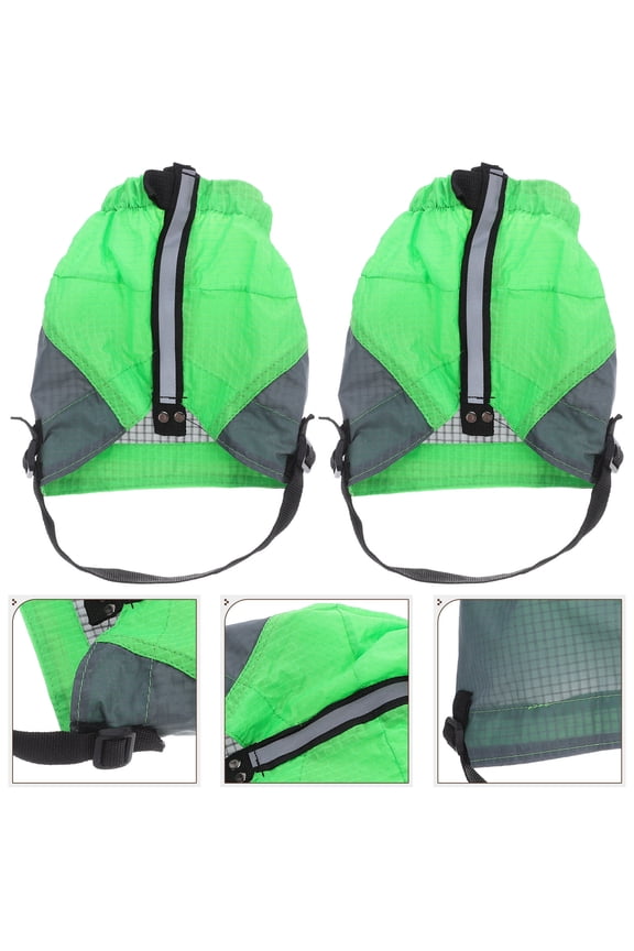 1Pair Trail Running Leg Protection in Boots Gaiter with Quick on Off Feature