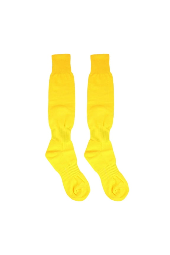 1Pair Yellow Knee High Socks Sports Stockings with Stretch Elasticity and Comfortable Fit
