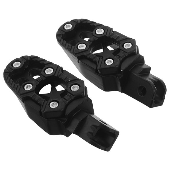 OUNONA 1 Pair Aluminum Alloy Motorcycle Foot Pegs with Precision Anti- Grip and Rear Mount for Enhanced Riding Comfort