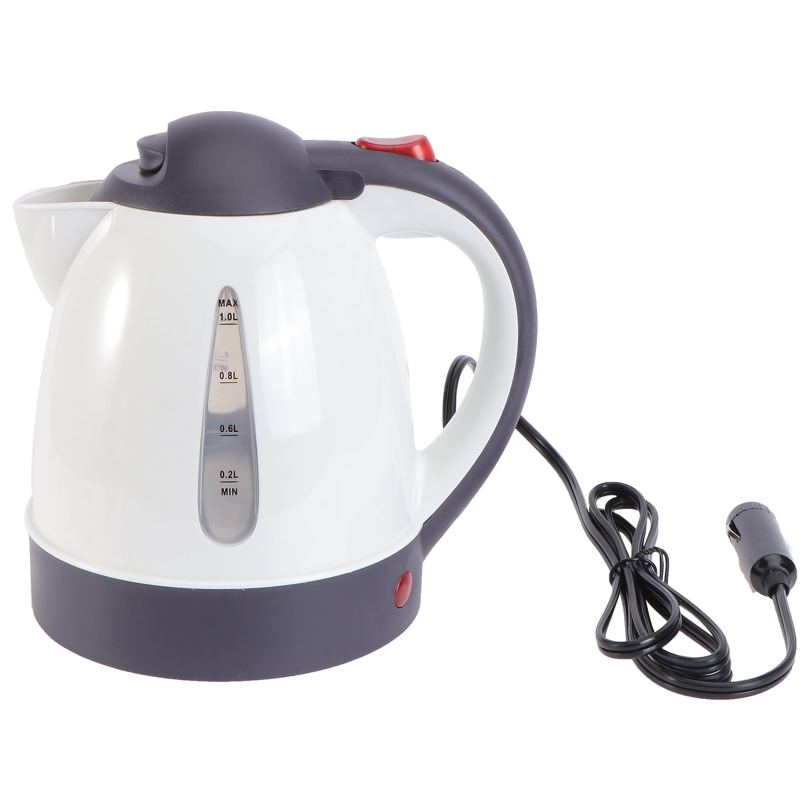 OUNONA 1Pc 12V 150W 1.0L Electric Water Kettle Car Tea Kettle Fast and  Quite Boiling Auto Shut-off Protection - Walmart.com