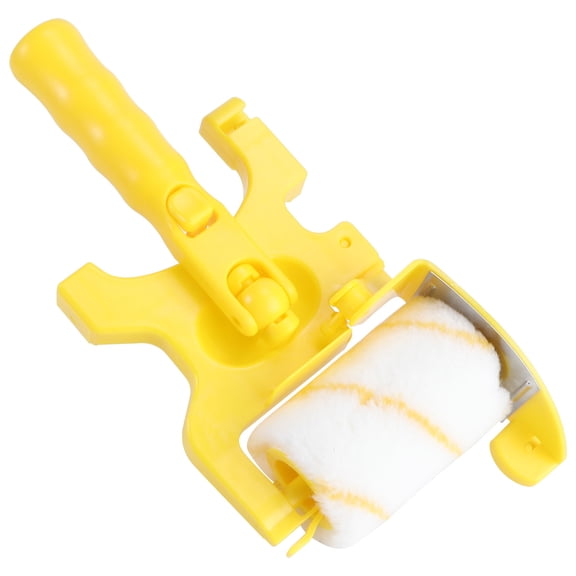OUNONA 1Pc Anti-smudge Paint Roller Wall Paint Trimmer Yellow