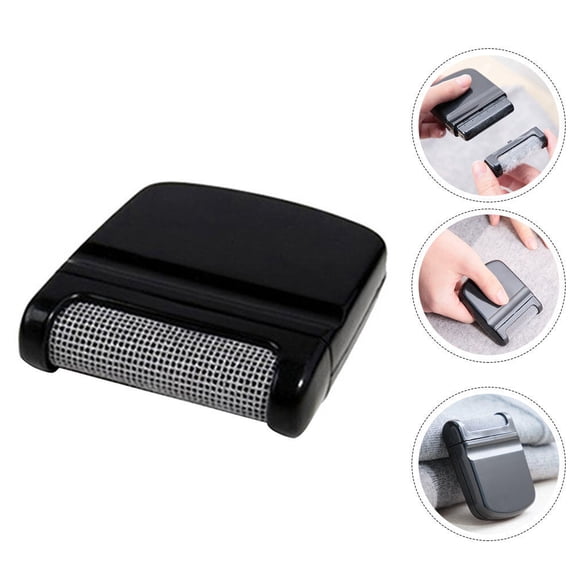 OUNONA 1Pc Black Hairball Trimmer for Clothes Lightweight Fabric Shaver with Ergonomic Handle for Home Use
