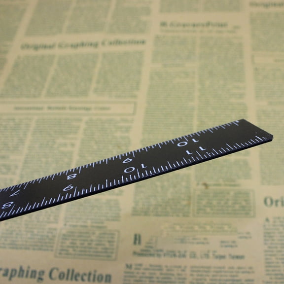 OUNONA 1Pc Black L-Square Carpenter Ruler Stainless Steel Tool for Precise Angle and Woodworking