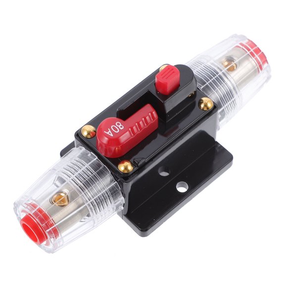 OUNONA 1Pc Black Zinc Alloy Circuit Breaker Fuse Holder for Car Protection Durable and Easy to Install