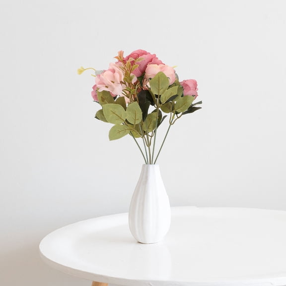 OUNONA 1Pc Decorative Flower Bouquet Red Hydrangea Fake Bloom for Floral Arrangement