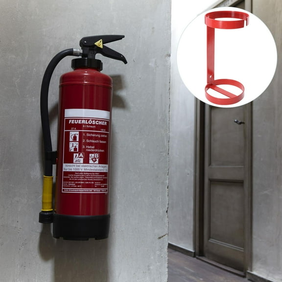 OUNONA 1Pc Fire Extinguisher Holder Wall Mount Bracket for Home Use Durable Easy Install