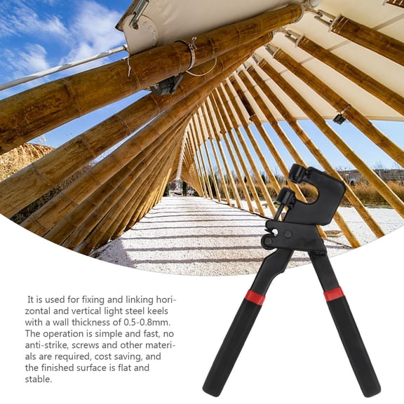 OUNONA 1Pc Heavy Duty Black Alloy Steel Keel Clamp Pliers for Ceiling Installation